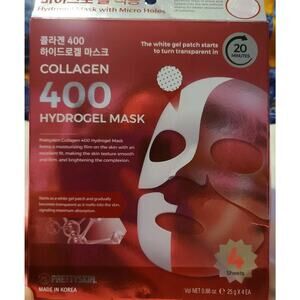 Prettyskin Collagen 400 Hydrogel Mask (4) Korean K beauty